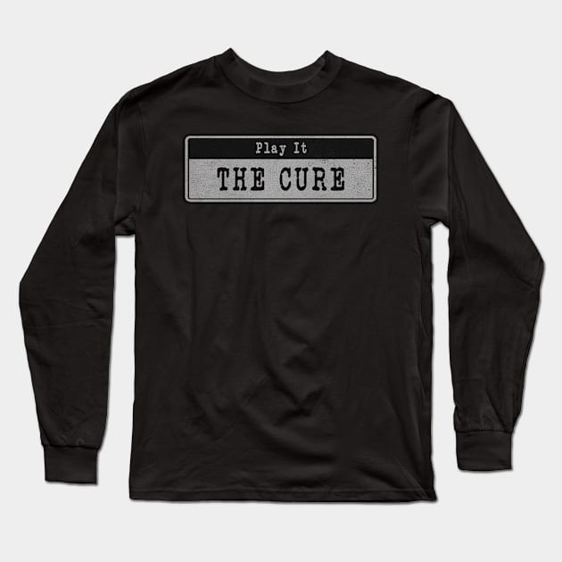 The Cure // Vintage Fanart Tribute Long Sleeve T-Shirt by j.adevelyn